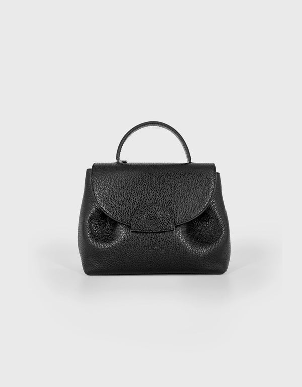 WOMEN'S LEATHER BUCKET BAG | BLACK